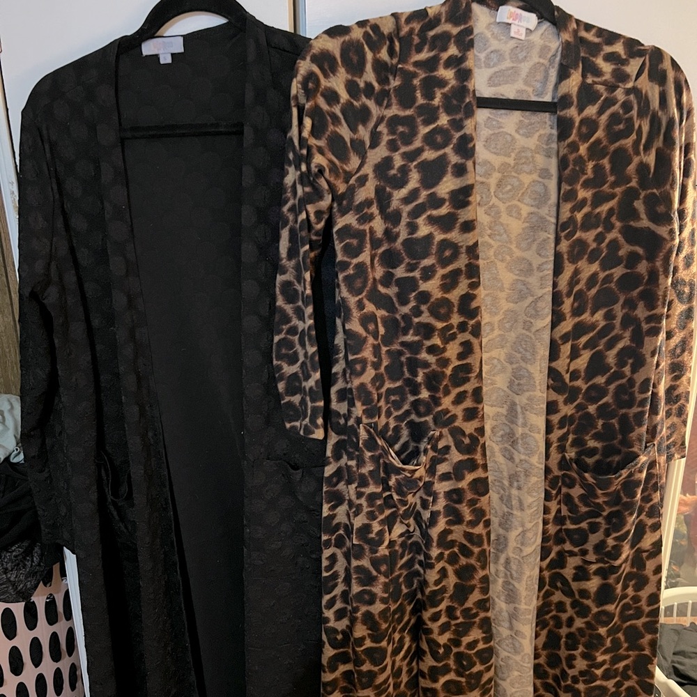 Lularoe Black and Leopard Sarah bundle